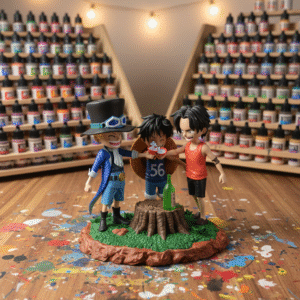 One Piece Ace Sabo Luffy Fanart STL File 3DPrint