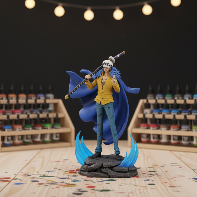 One Piece Trafalgar D Law Fanart STL File 3DPrint