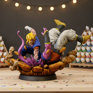 Dragon Ball Vegitto Vs Super Buu Diorama Fanart STLFile 3DPrint