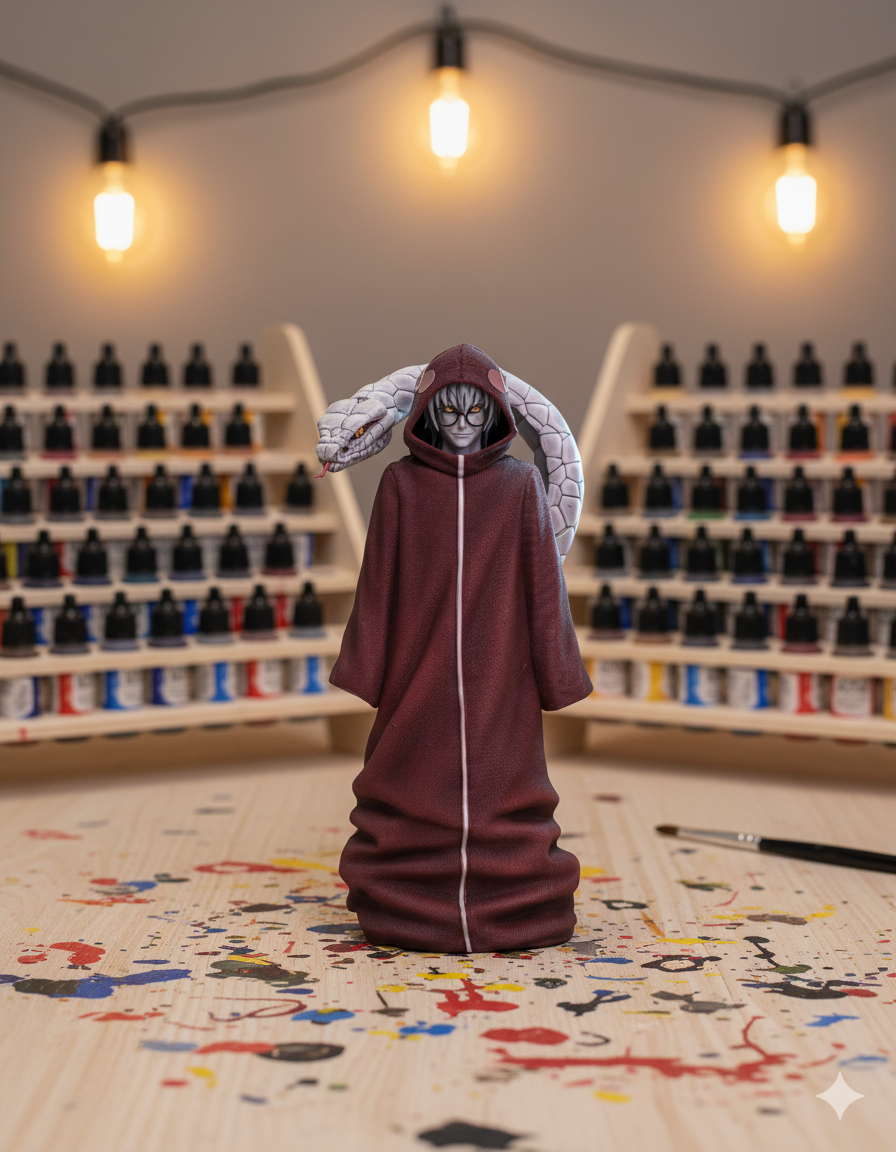 Naruto Shimpuden Kabuto Fanart STL File 3DPrint