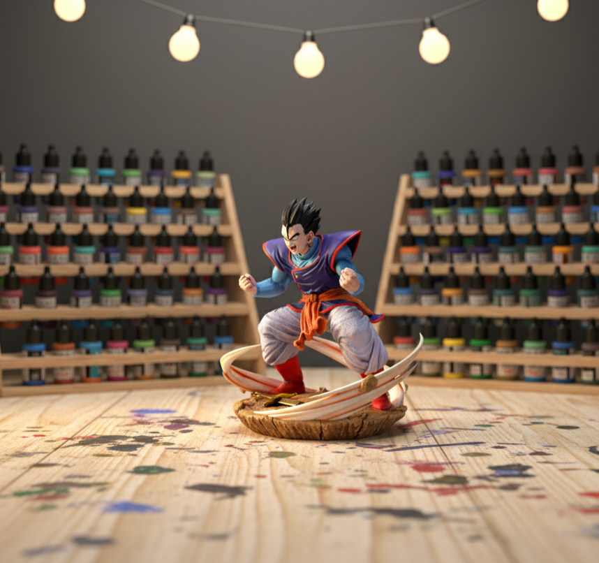 Dragon Ball Gohan Power Up Fanart STLFile 3DPrint