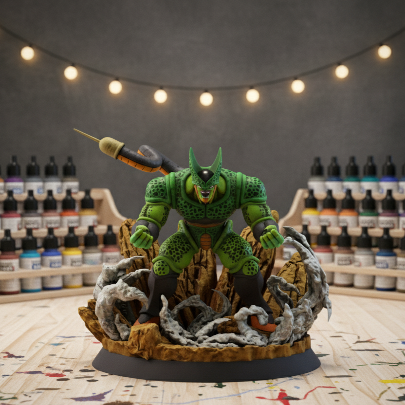 Dragon Ball Cell 2nd Form Full Power Fanart STLFile 3DPrint