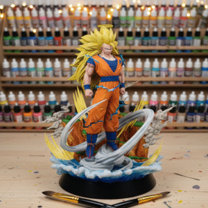 Dragon Ball  Goku SSJ3 Fanart STLFile 3DPrint