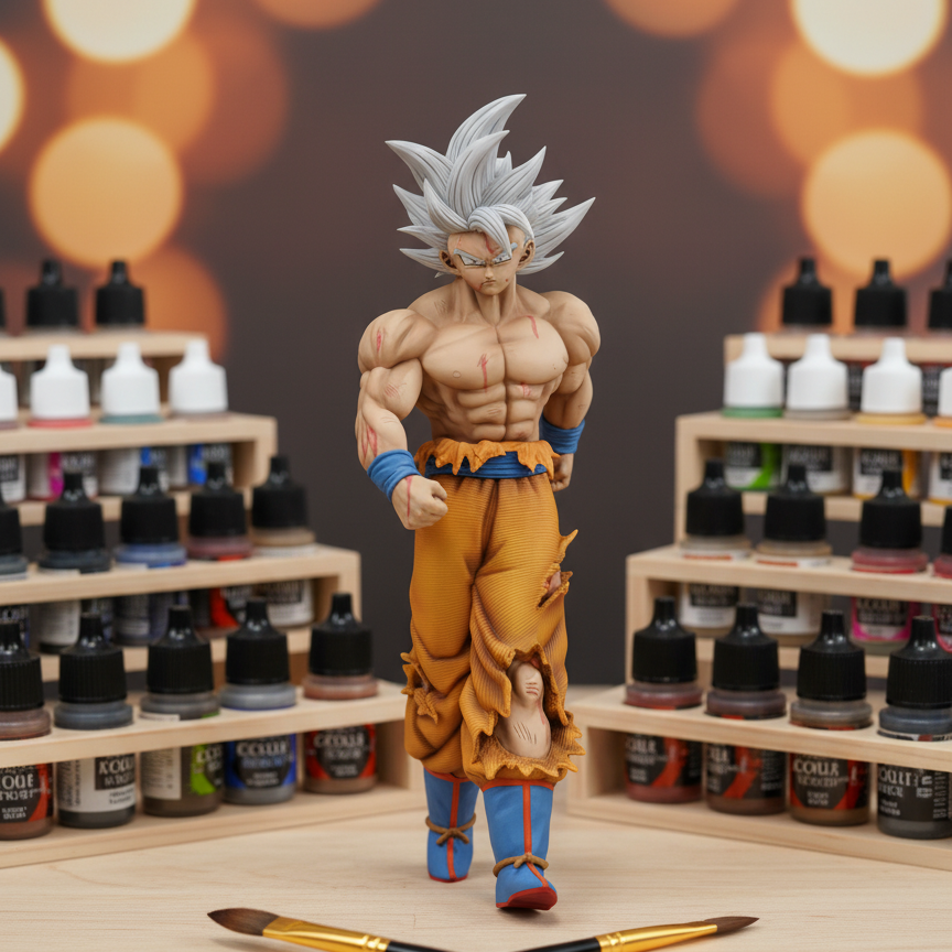Dragon Ball Goku UI Toyotaro Fanart STL File 3DPrint