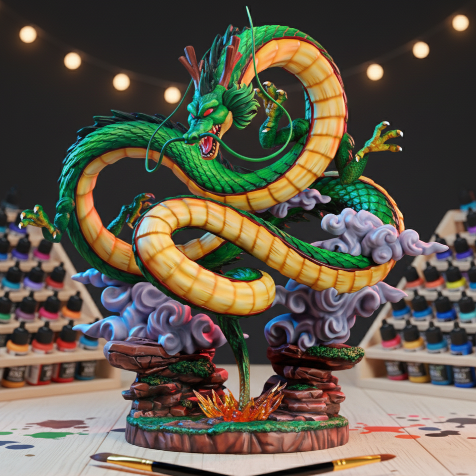 Dragon Ball Shenron Fanart STLFile 3DPrint