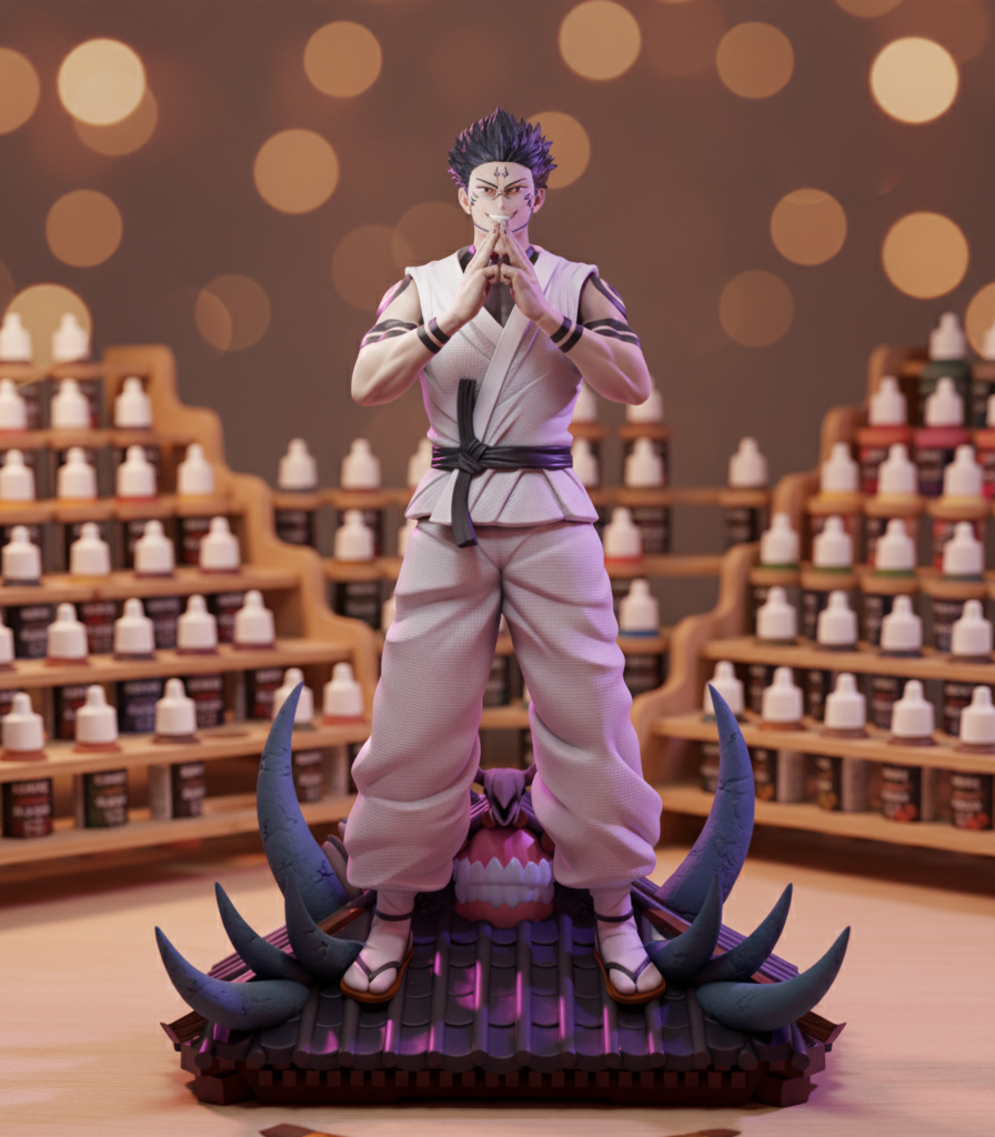 Jujutsu Kaisen Sukuna (White Robe Ver.) Fanart STL File 3DPrint