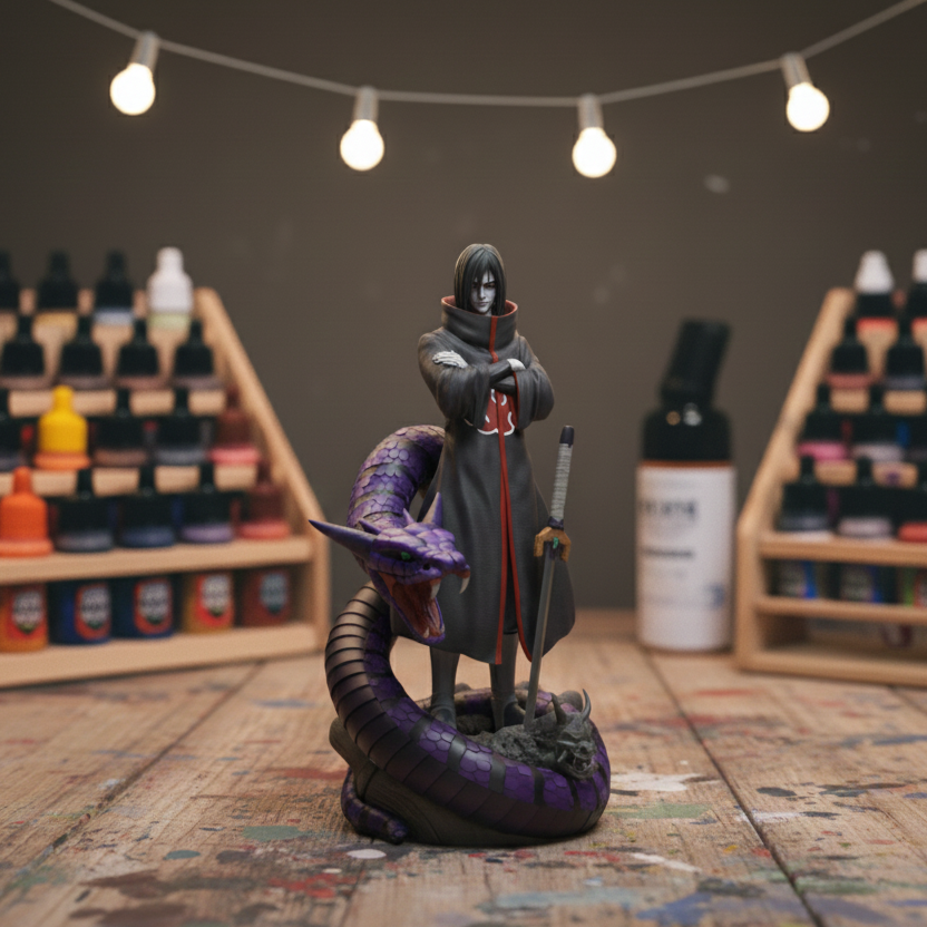 Naruto Shimpuden Akatsuki Orochimaru Fanart STL File 3DPrint