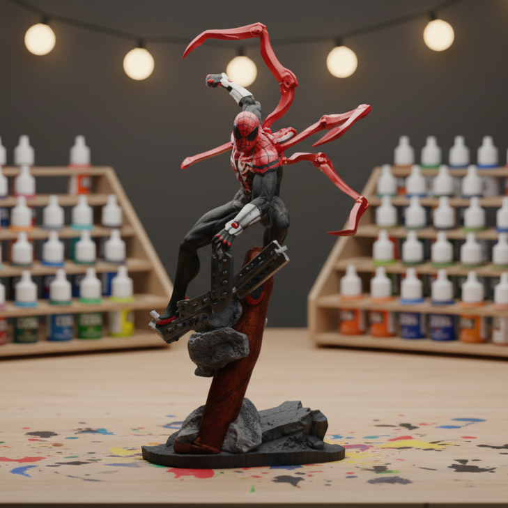 Marvel Spiderman Superior Fanart STLFile 3DPrint