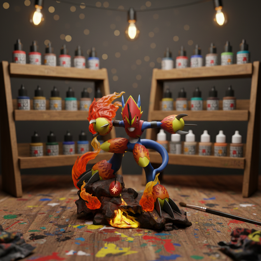 Digimon Flamedramon Fanart STLFile 3DPrint