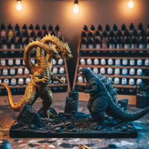 Godzilla vs Ghidorah Fanart STLFile 3DPrint