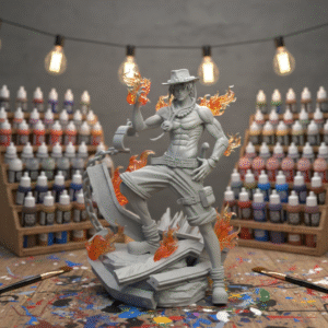 One Piece Ace Fanart STLFile 3DPrint